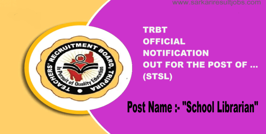 TRBT - Notification out for the post school librarian